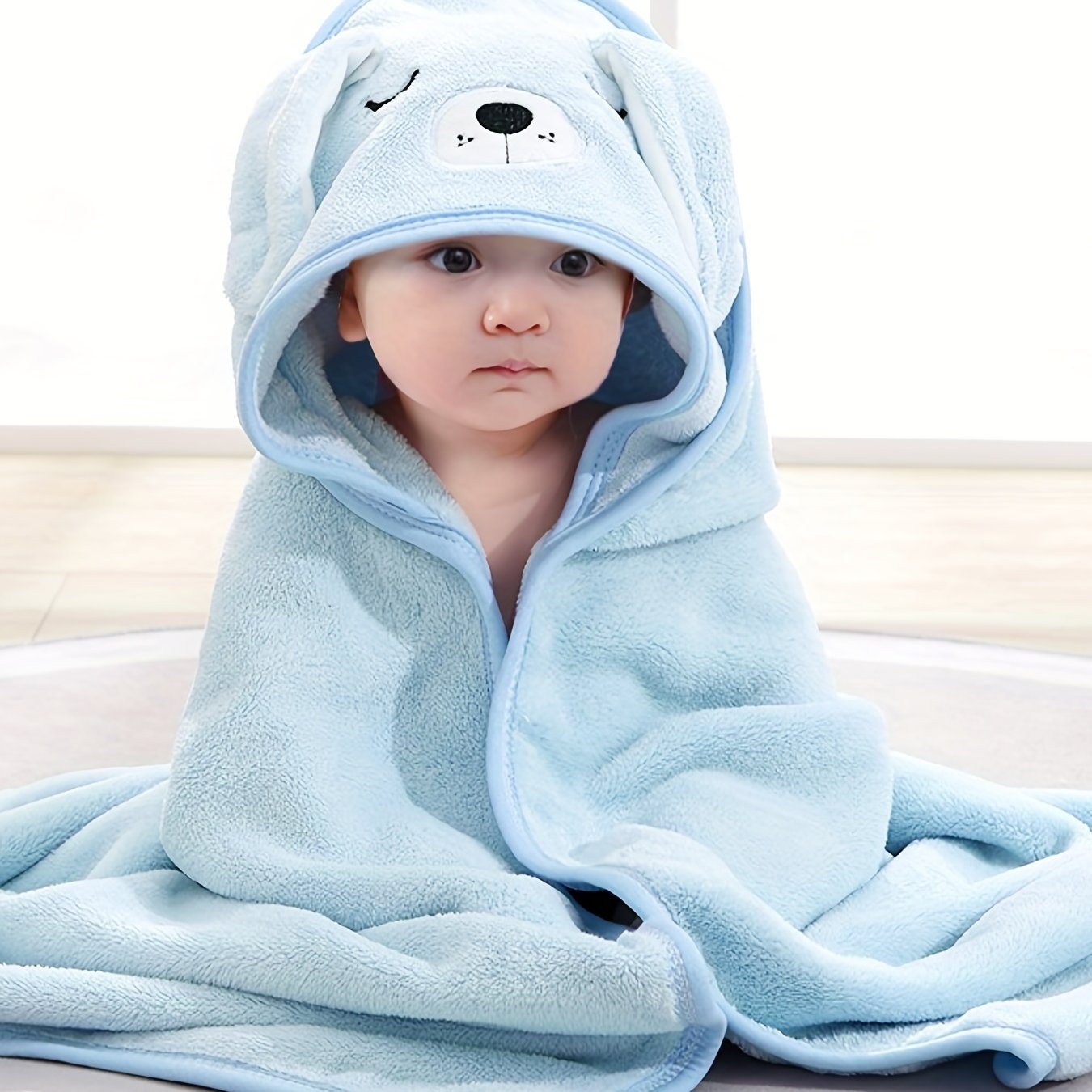 Cute Cartoon Cloaks Baby Bath Towel and Children's Hooded Bathrobe - Microfiber Water Absorbent Design for 0-2 Years