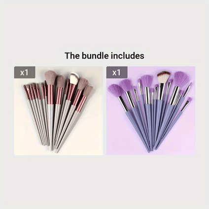 13-Piece Soft Makeup Brush Set: Perfect for Foundation, Blending, and Eye Shadow Application