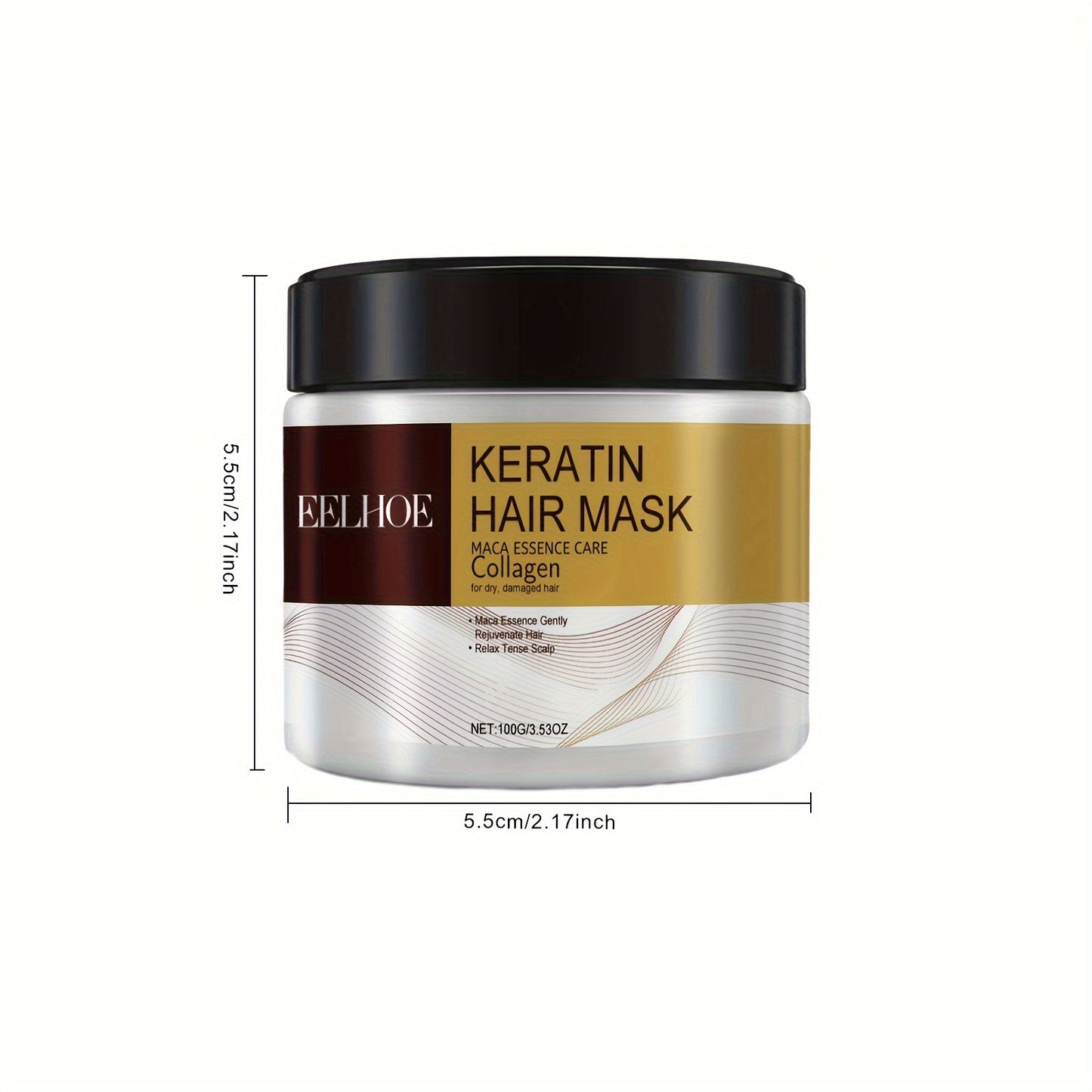 Intensive Keratin Hair Mask: Deep Moisturizing and Strengthening Formula for Hair Care