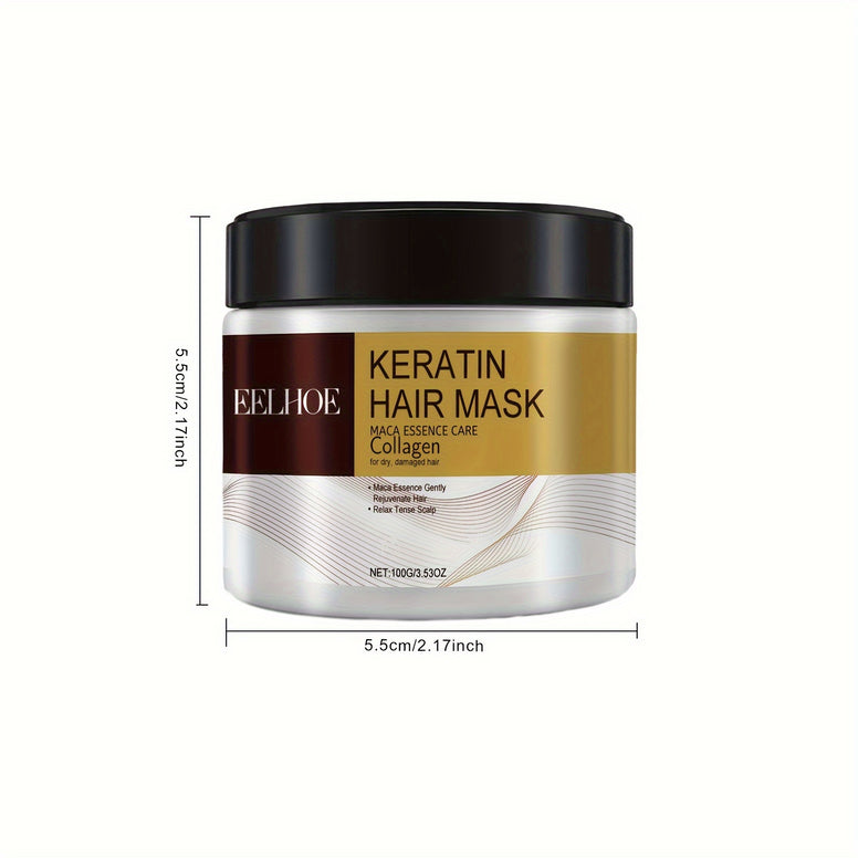 Intensive Keratin Hair Mask: Deep Moisturizing and Strengthening Formula for Hair Care