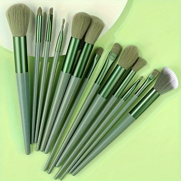 13-Piece Soft Makeup Brush Set: Perfect for Foundation, Blending, and Eye Shadow Application