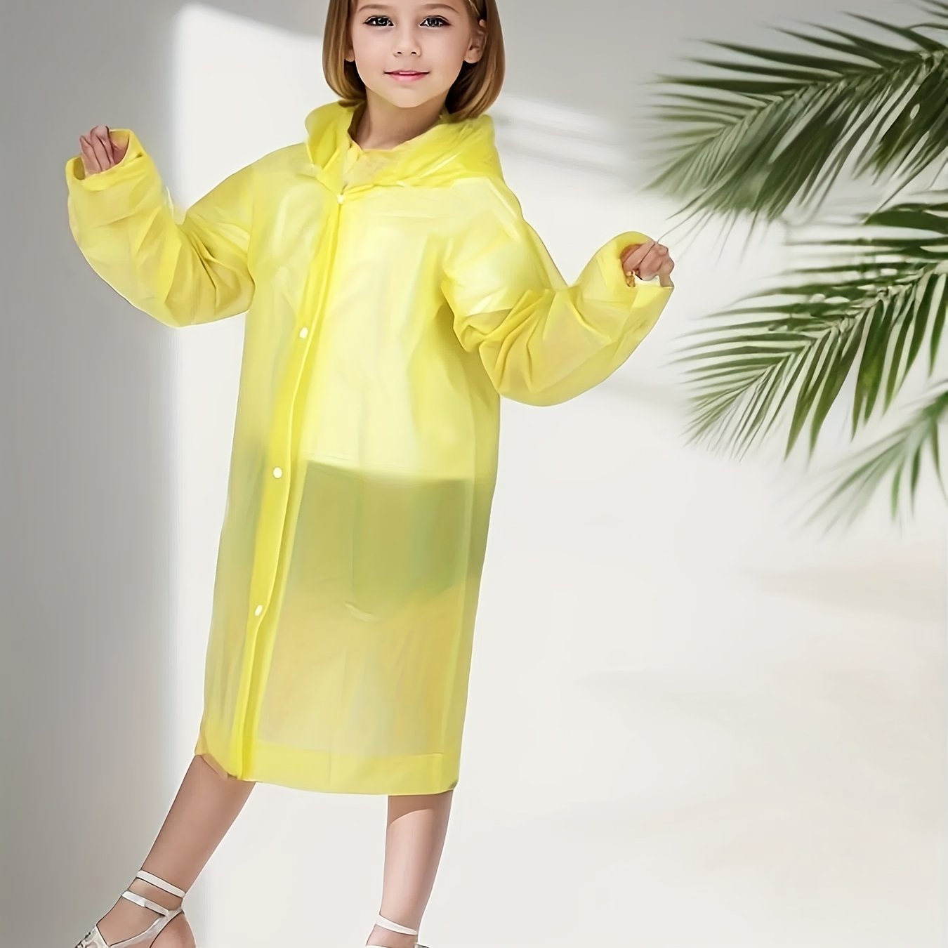 Kids' Basic Portable Raincoat: Reusable