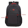 Versatile Solid Color Classic Backpack with Multi-Zippers