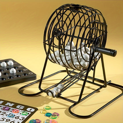 1 Set Luxury Manual Rattles Desktop Bingo Game Set, Suitable For Raffle Party Entertainment Bar