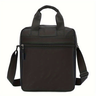 1pc New Men's Fashion Messenger Bag, Business Trip Bag, Business Briefcase, Large Capacity Handbag, Outdoor Casual Bag