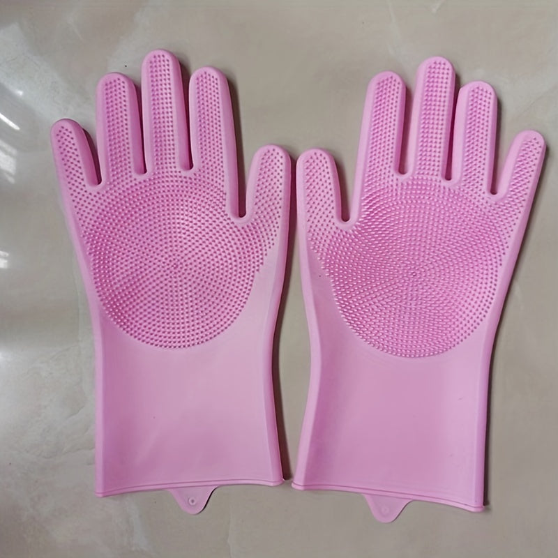 Multi-Functional Silicone Dishwashing Gloves