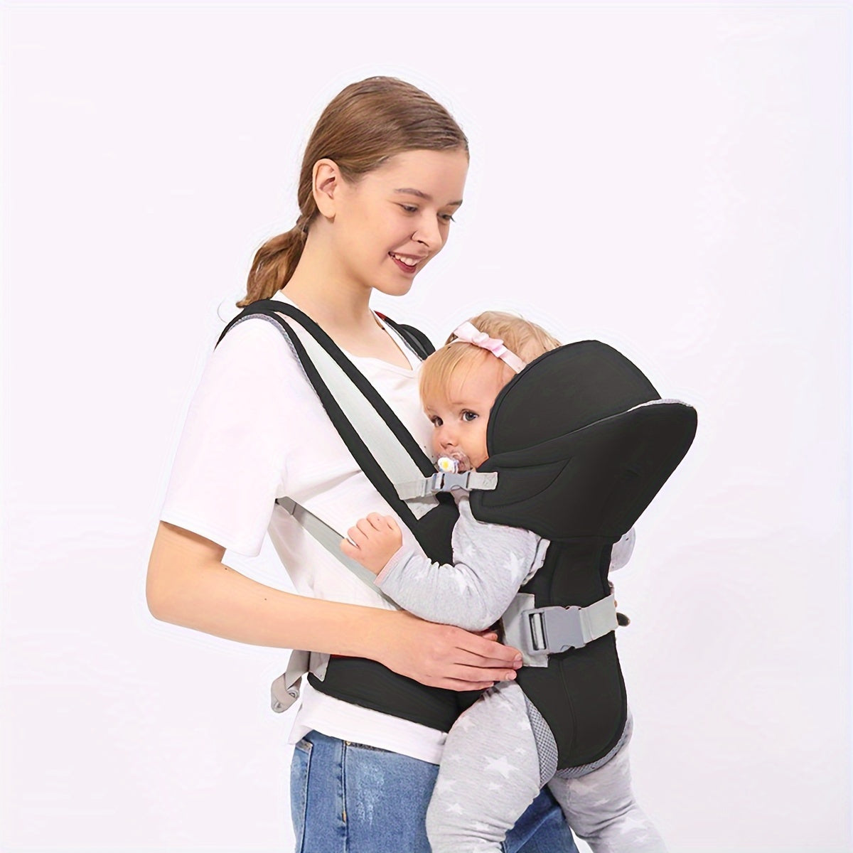 Portable Baby Carrier for Travel Comfortable Thickened Design Premium Materials Cozy and Secure for On the Go Parenting