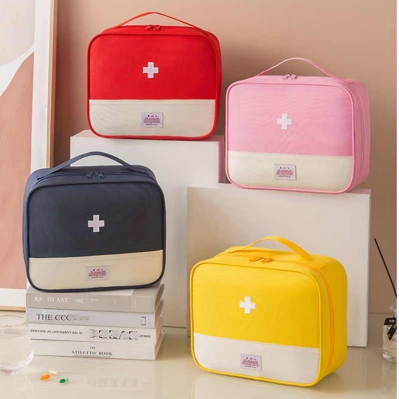 Macaron Color Extra Large Capacity Outdoor Portable Medicine Box: Ideal First Aid Storage Solution