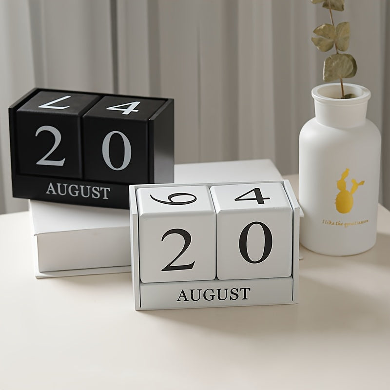 Chic Wooden Calendar: Stylish Decor for Your Living Space