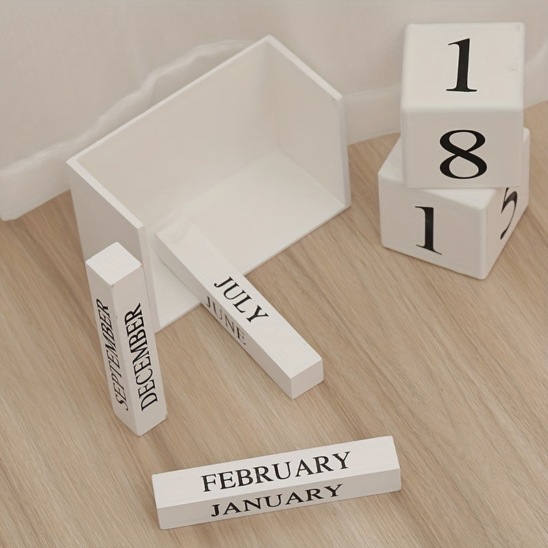 Chic Wooden Calendar: Stylish Decor for Your Living Space