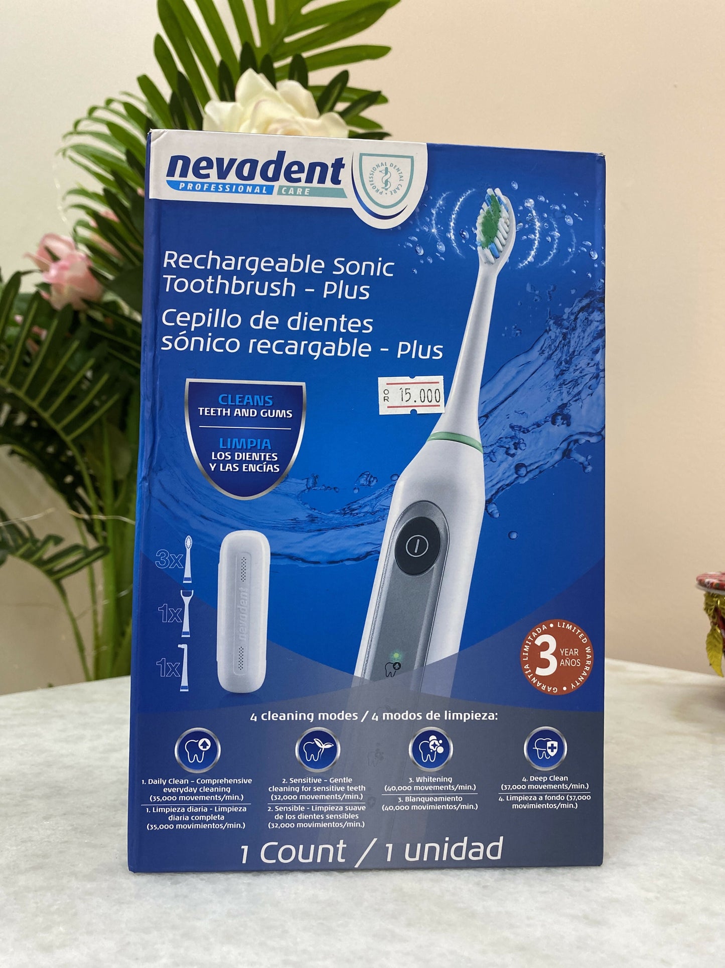 RECHARGEABLE SONIC TOOTHBRUSH PLUS