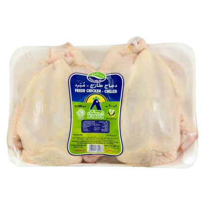 A'Saffa Fresh Whole Chicken 2 x 900 g