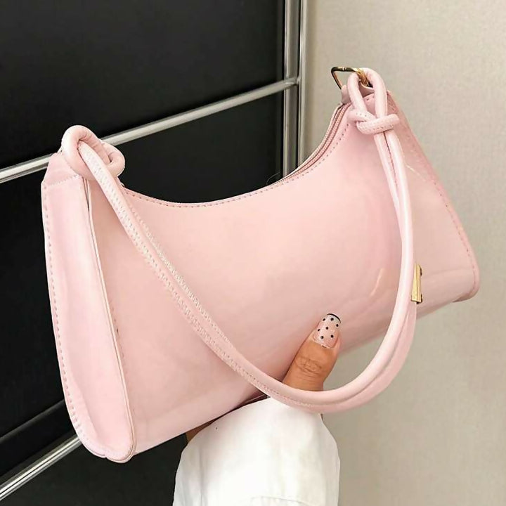 Simple, solid color and luxury hobo shoulder bag