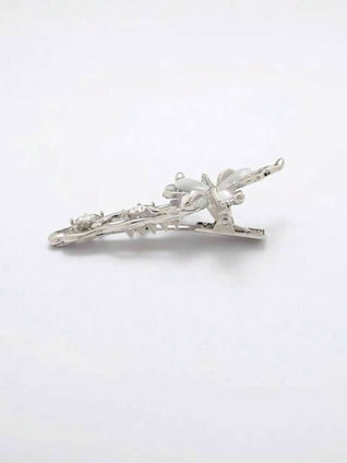 Women's hair clip with butterfly and tooth lining, Y2k metal hair clip for daily use