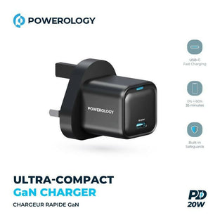 ULTRA-COMPACT GAN CHARGER POWERLOGY