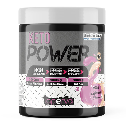 Laperva Pre Workout Powder Triple Power Pre Workout Keto Pink Monster 30 Servings