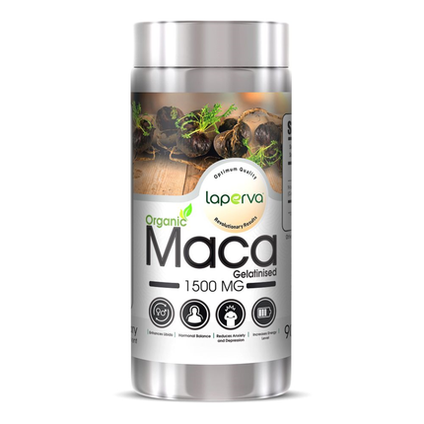 Laperva Organic Maca 1500mg Veggie Capsules 90 Capsules