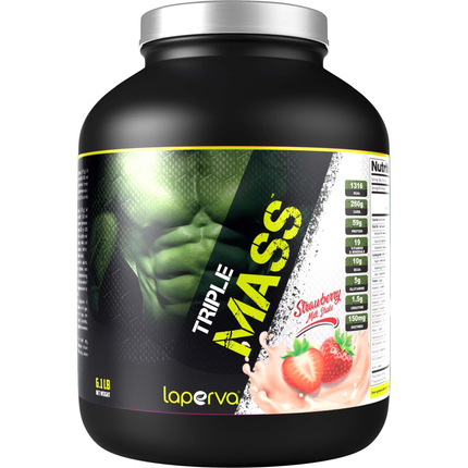 Laperva Triple Mass Gainer Strawberry Milkshake 6LB