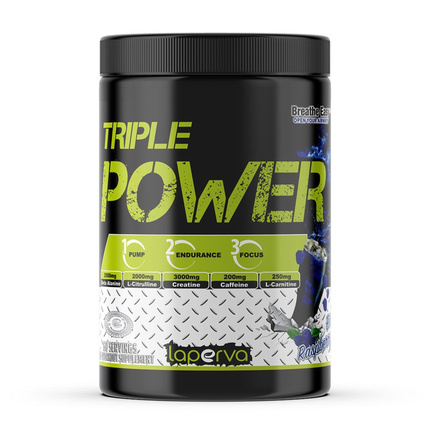 Laperva Triple Power Pre Workout Blue Raspberry 60 Servings 600gm