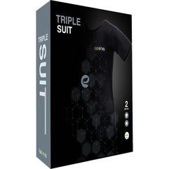 Laperva Triple Suit 90 Neoprene 10 Nylon Sauna Effect Weight Loss and Fitness T-Shirt and Shorts Set 4XL