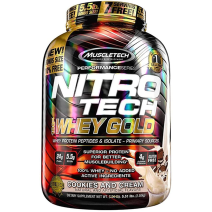 Muscletech Nitro Tech Whey Gold 2.5 kg Cookies and Cream