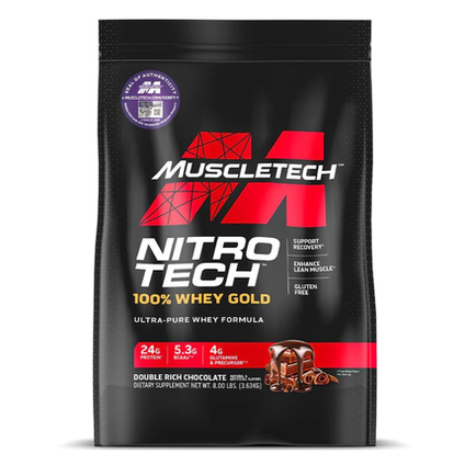 Muscletech NitroTech Whey Gold (3.6) kg Double Rich Chocolate