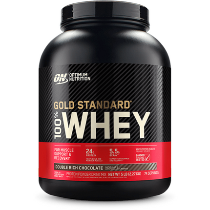 Optimum Nutrition Gold Standard 100 Percent Whey Protein Isolate Double Rich Chocolate 2.27 Kg