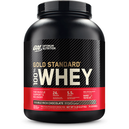 Optimum Nutrition Gold Standard 100 Percent Whey Protein Isolate Double Rich Chocolate 2.27 Kg