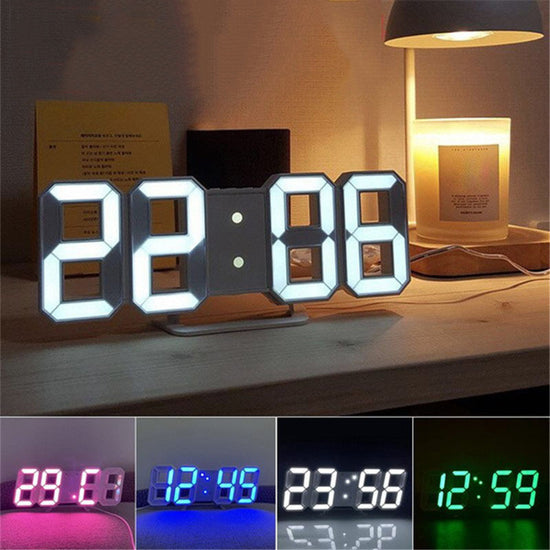 1pc 3D LED Digital Clock Bedroom LED Clock For Home Decor