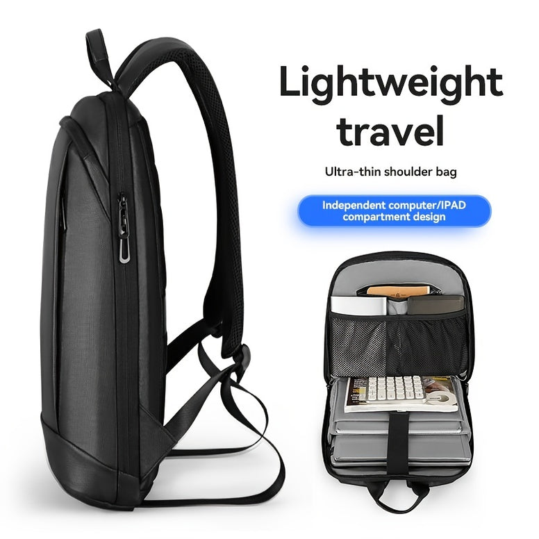 1pc Markryden Thin Style Business Laptop Bag New Backpack Mens Backpack Multifunctional Casual Backpack Ideal choice for Gifts School bags Valentines Gifts