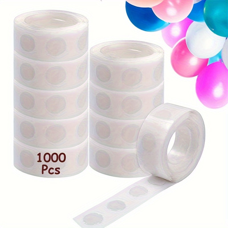 1000pcs10 Rolls Doublesided Adhesive Point Glue Transparent Balloon Glue Removable Adhesive Dots Double Sided Dots Of Glue Tape For Balloons Craft Glue Points Dots Sticky Dots Or Wedding Decoration