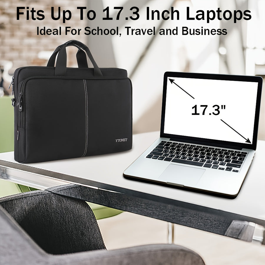 1pc Mens Briefcase With 173Inch Laptop Compartment  Professional Business Bag For Work And Travel