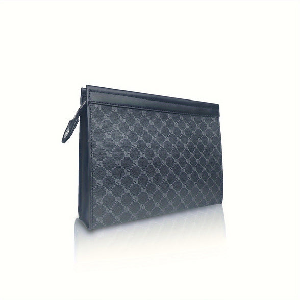 1pc Mens Trendy Clutch Bag For Tablet Mens Business Clutch Bag Fashion PU Handbag