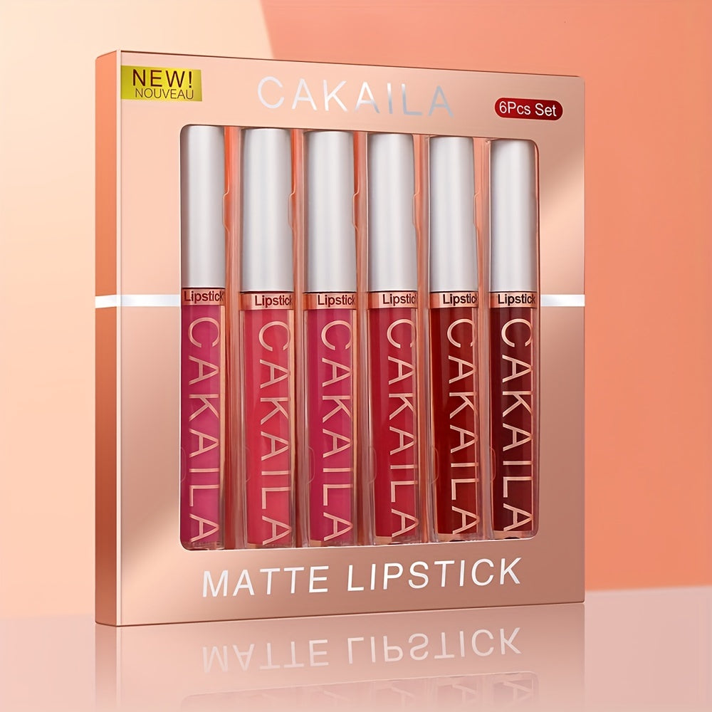 6Pcs Matte Liquid Lipstick Set