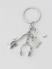 Elegant keychain with elegant letter and music style that reflects modernity