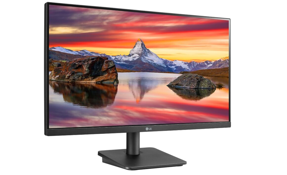 LG FHD (1920 x 1080) 24 Inch Computer Monitor, IPS, AMD FreeSync, 3-Side Borderless Design, 75Hz, 5ms, Reader Mode, Smart Energy Saving, OnScreen Control, HDMI, D-Sub, 24MP400-B, Black