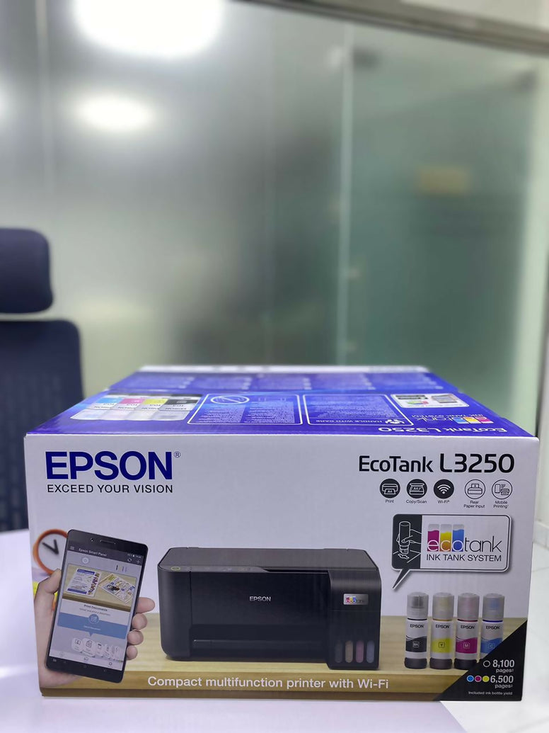 EPSON EcoTank L3250 Home ink tank printer A4| colour, 3-in-1 printer with WiFi and SmartPanel App connectivity