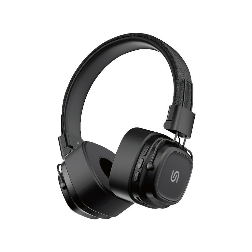 [PD-STWLEP037-BK] Porodo Soundtec Vintage Wireless ENC Headphone (_Black)