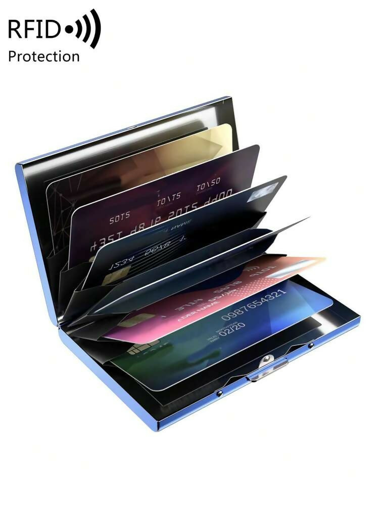 Miyin Credit Card Holder Metal Wallet Stainless Steel Credit Card Protector Credit Card Case Light Business Card Case....