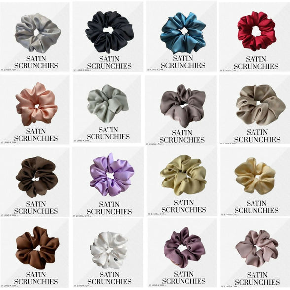 Satin hair ties