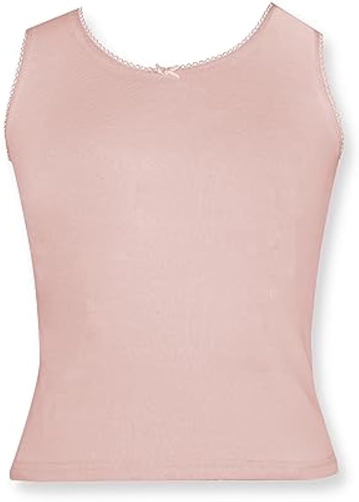 D'chica Girls Undershirt Cotton Camisoles Shelf Bra Layering Cami