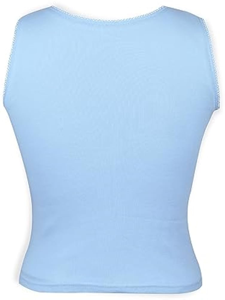 D'chica Girls Undershirt Cotton Camisoles Shelf Bra Layering Cami