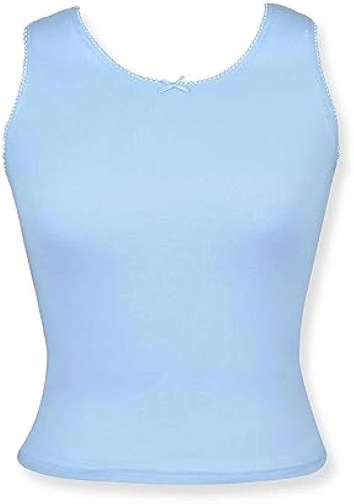 D'chica Girls Undershirt Cotton Camisoles Shelf Bra Layering Cami