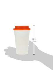 Fun Paper Cups with Lids and heat protection Sleeves Tea Cup grab & go 475ml BPA-Free Coffee Lids For Hot Cups 16oz Citrus Lid (Pack of 10)