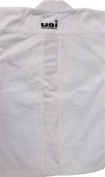 USI Comferto White Karate Uniform Martial Arts Dress Top & Bottom Without Belt