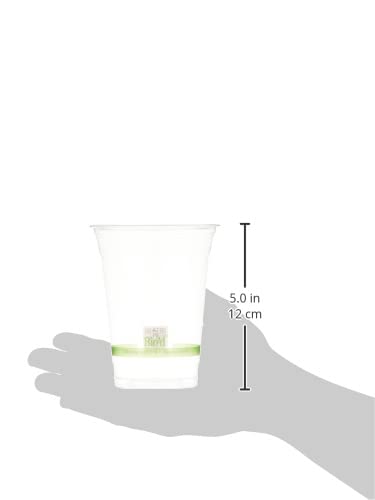 Fun® Biodegradable disposable clear plastic cup 16 Oz for Juices, Water, Cold Drinks,Drinking Cups, White Party Cups for Birthday Parties, Picnics, Ceremonies, and Weddings (Pack of 15)