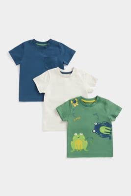 Mothercare Boys EC391 Hop, Jump, Pla Years T-Shirts - 3 Pack