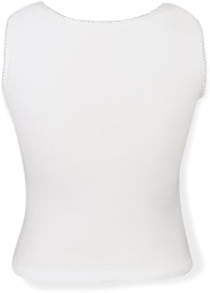 D'chica Girls Undershirt Cotton Camisoles Shelf Bra Layering Cami