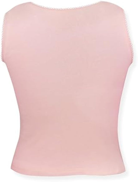 D'chica Girls Undershirt Cotton Camisoles Shelf Bra Layering Cami