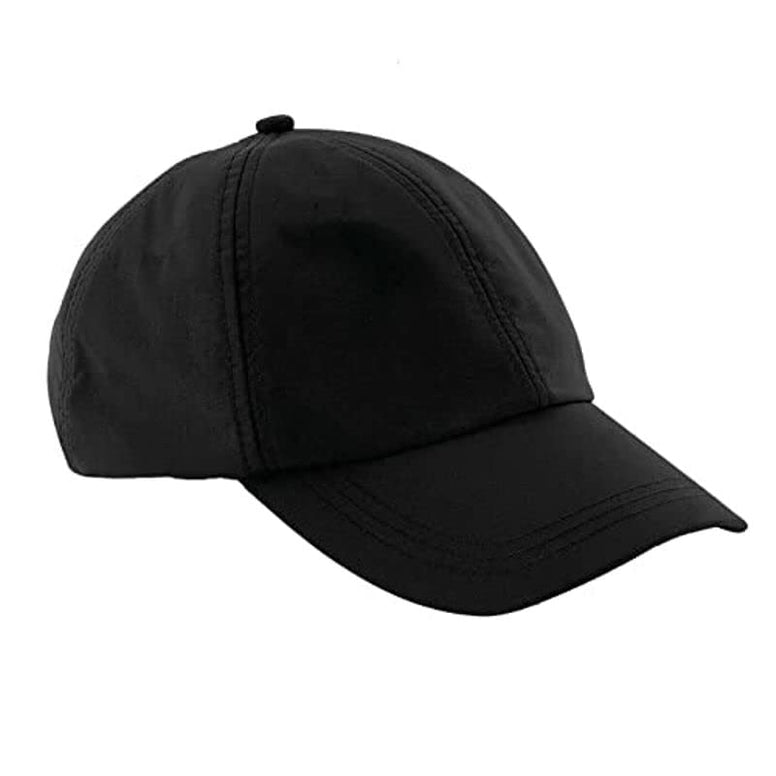 ASD Accessories Men Women Unisex Outdoor Waterproof 6 Panel Baseball Cap, Black, One Size